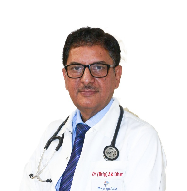 Dr. (Brig.) A. K. Dhar in clinic
